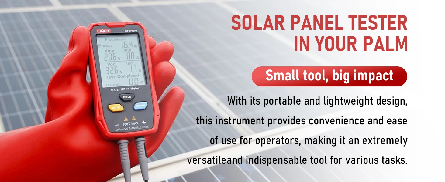 Solar Panel MPPT Meter - Measure Pmax, Vmp, Imp, Voc, Isc