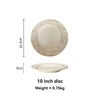 10Inch plate-White