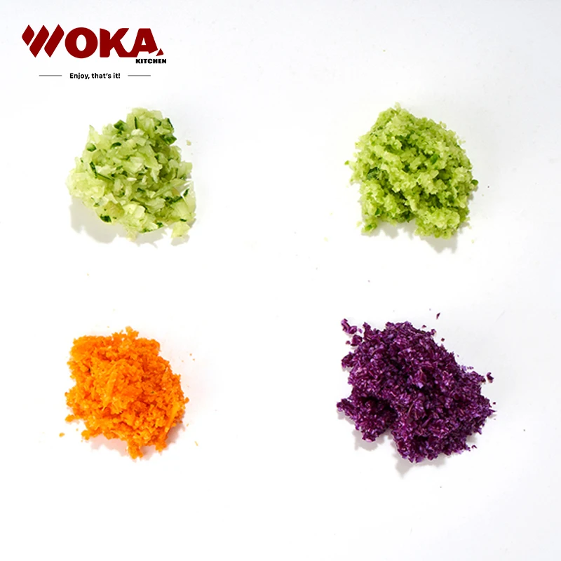 Food Processor Manual Vegetable Chopper Double Blade Vegetable Chopper and Slicer