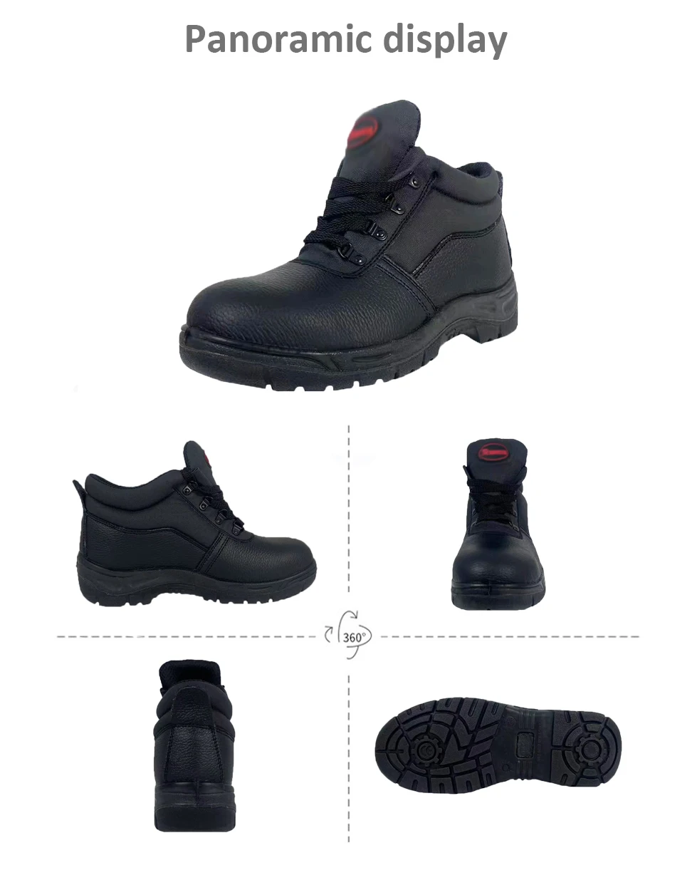 VITOSAFE Factory Wholesale Labor Protection OEM Footwear Mens Steel Toe Work Shoes Safety Boots details