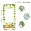GREEN dinosaur photo background cloth