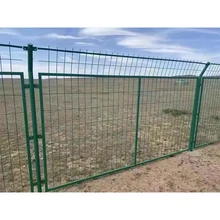 Customized PVC Coated 3D Metal Wire Mesh Fence Outdoor Enclosure Road Workshop Prison Workshop Enclosure Galvanized  Fence