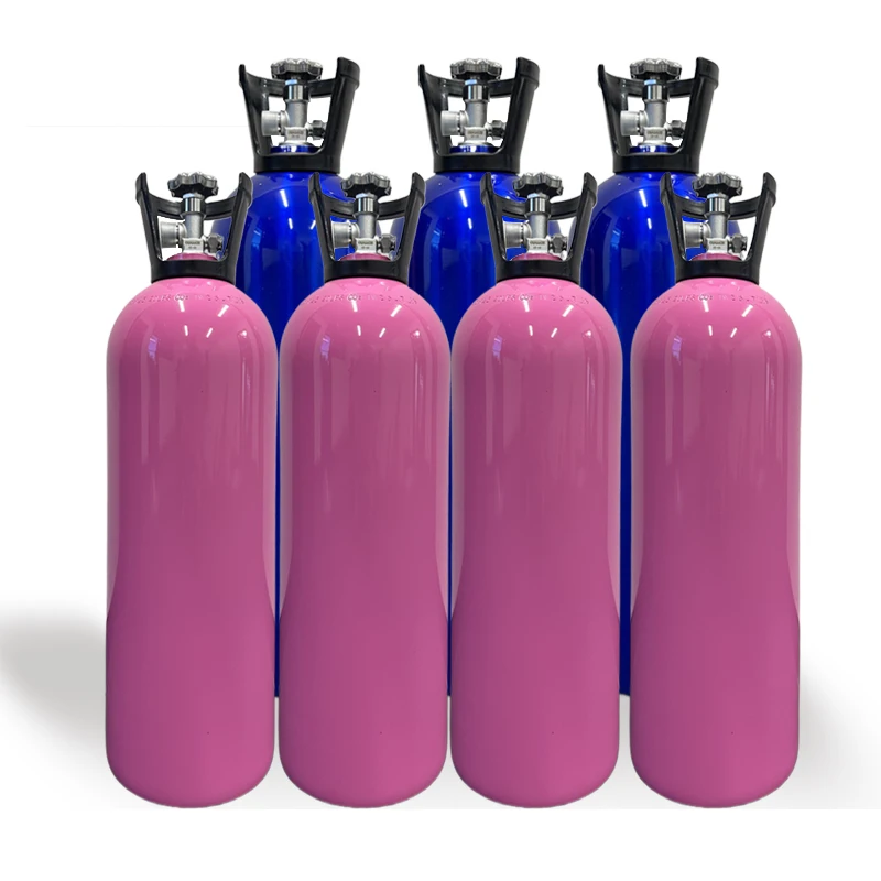 HG-IG Portable Medical Oxygen Gas Cylinder 2.5L/3.4L Empty Oxygen Tank With Bag Aluminum Oxygen Cylinder ISO7866