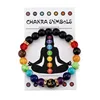 Perline nere opache + doppio arcobaleno