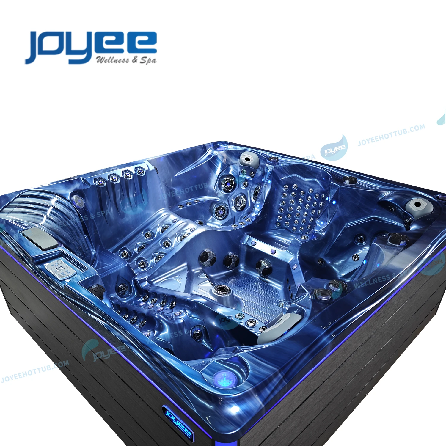 Joyee Luxury New Design 5 Persons Hot Tub Multifunctional Water Jets Tub Alternative Colors Us