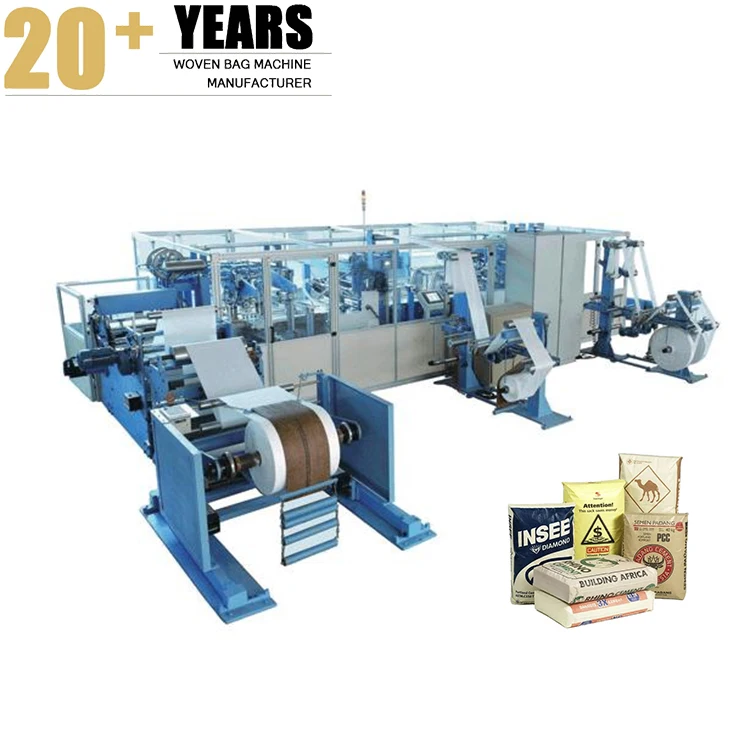 China Factory Automatic pp Woven Block Bottom Valve Bag Making Machine