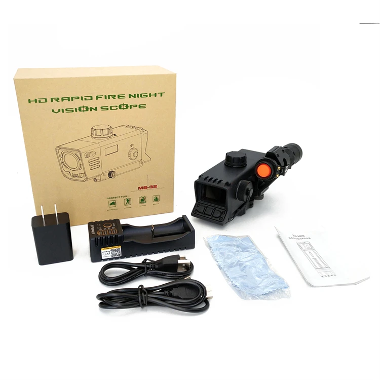 Trd10pro Wholesale Black Digital Night Vision Red Dot Sight Scope