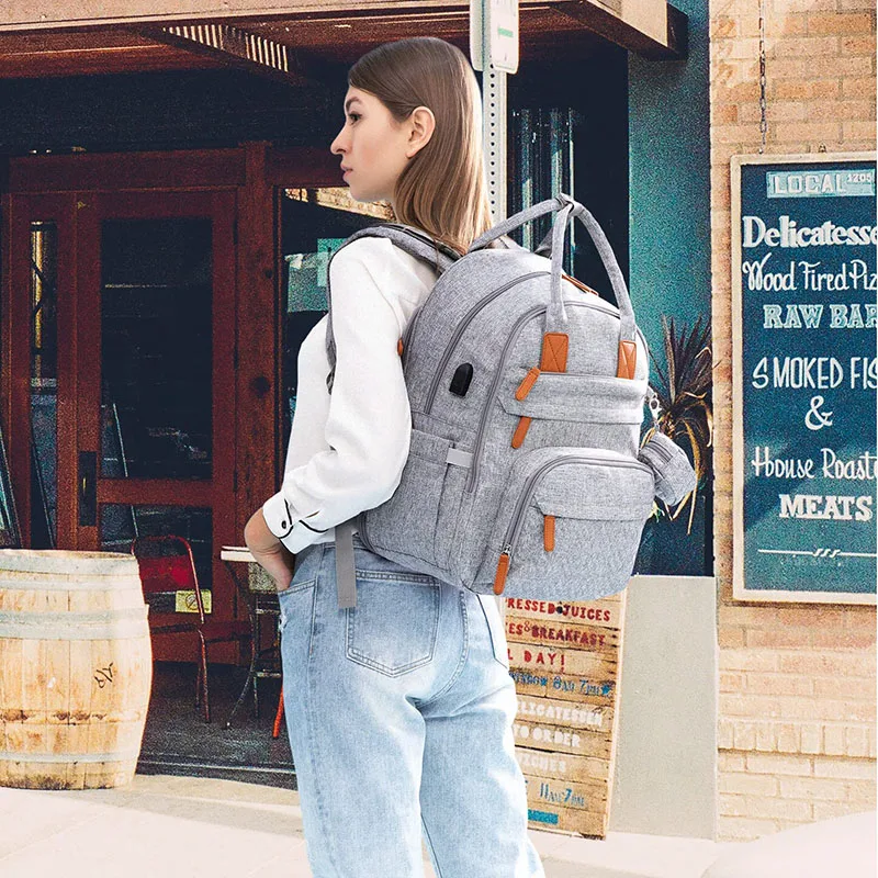 Wholesale Custom Large Capacity Mummy Nappy Bag For Mommy Nappy Bag