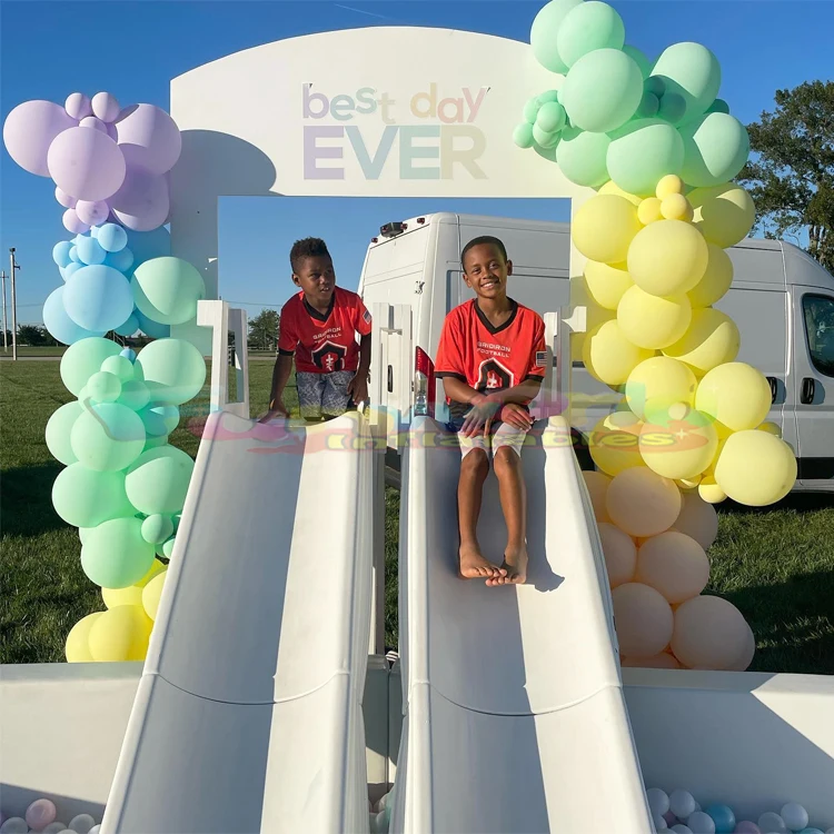 Wholesale Playground Equipment Soft Play Area Kids Indoor White Slide