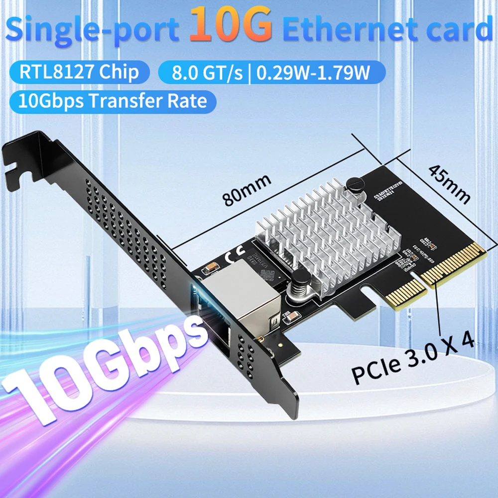 Cost-effective 10G Pcie 3.0 X4 Network Card - Lekuo PR27R12