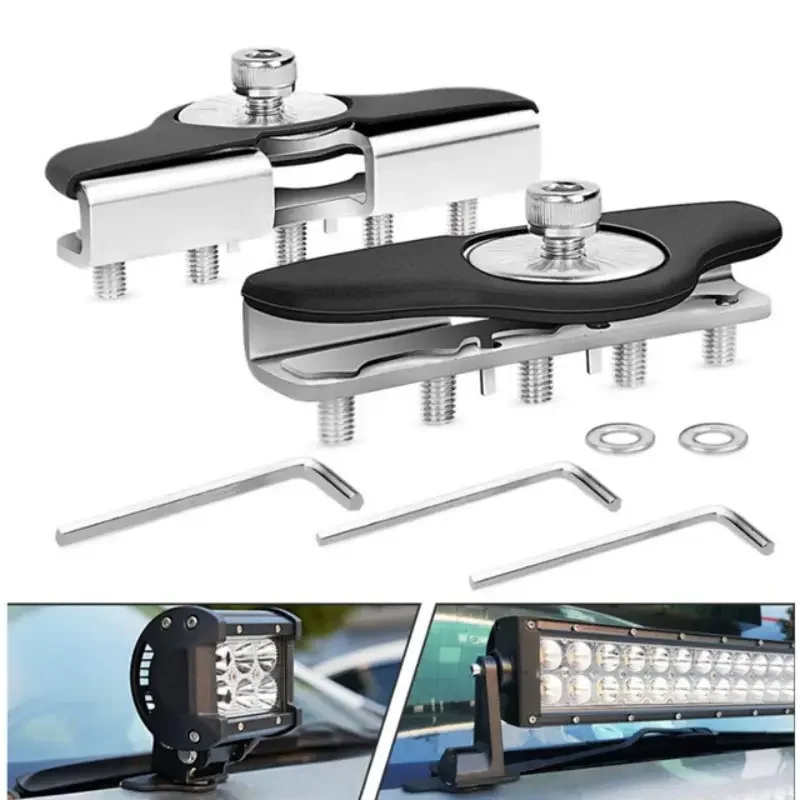 Staffa Universale Per Fari LED Da Esterno - Supporto Per Auto, Camion, Moto (2 Pezzi) - Foto 3