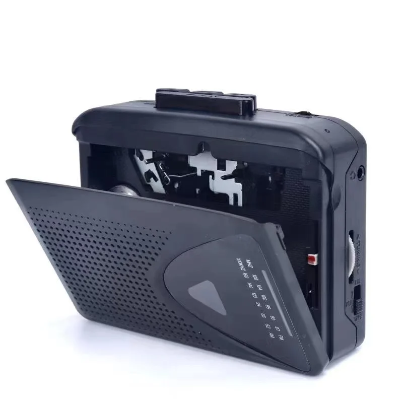 Factory Wholesale Transparent AM FM Radio Stereo Recorder Cassette Player Walkman with Built in Speaker