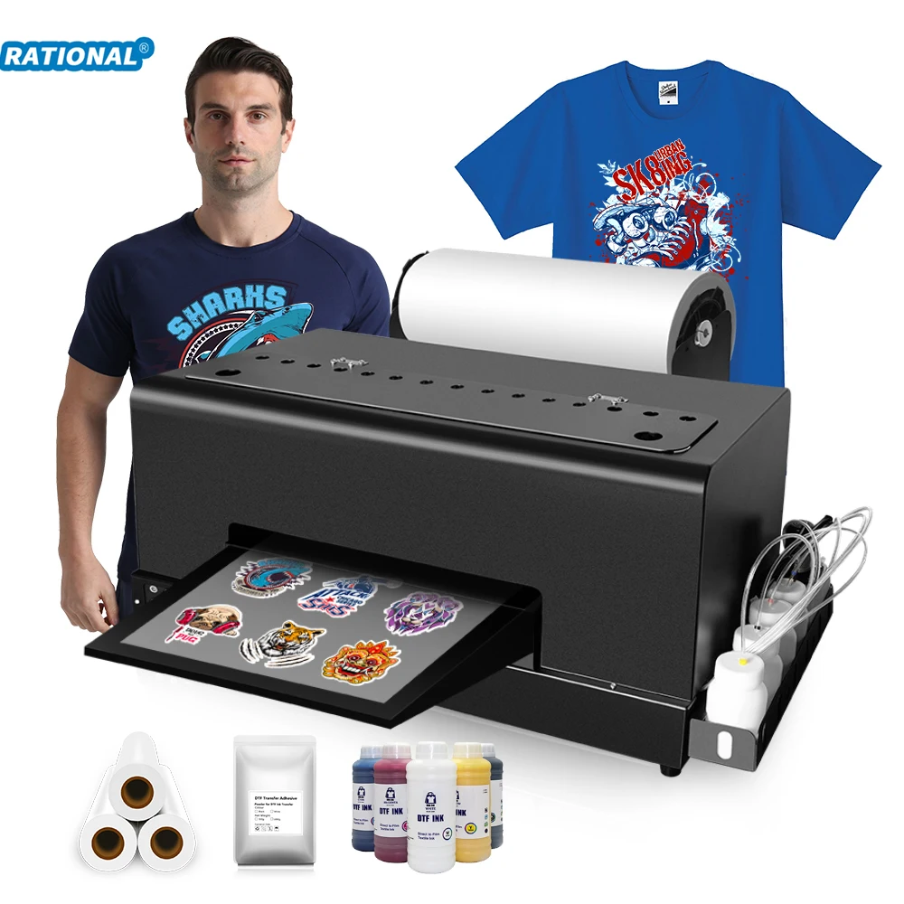 A3 A3+ Brand New Model DTF Film Printing DTF Ink Hot Melt Powder Printing  for Epson XP600 DTF Printer, image size:1000x1000