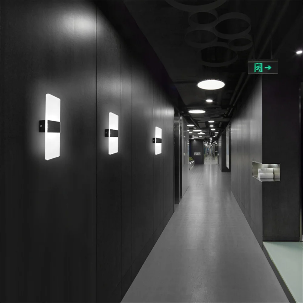 Современный прикроватный светодиодный настенный светильник 220 В 110 для спальни гостиной балкона коридора бра лампа