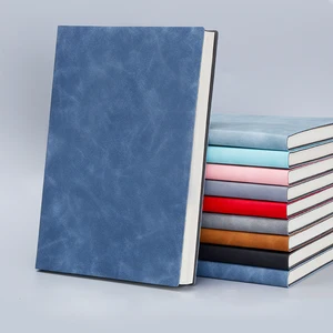 Wholesale Custom A5 Size Softcover Student Writing Notebooks School Journal Diary Notepad with PU Leather Cover