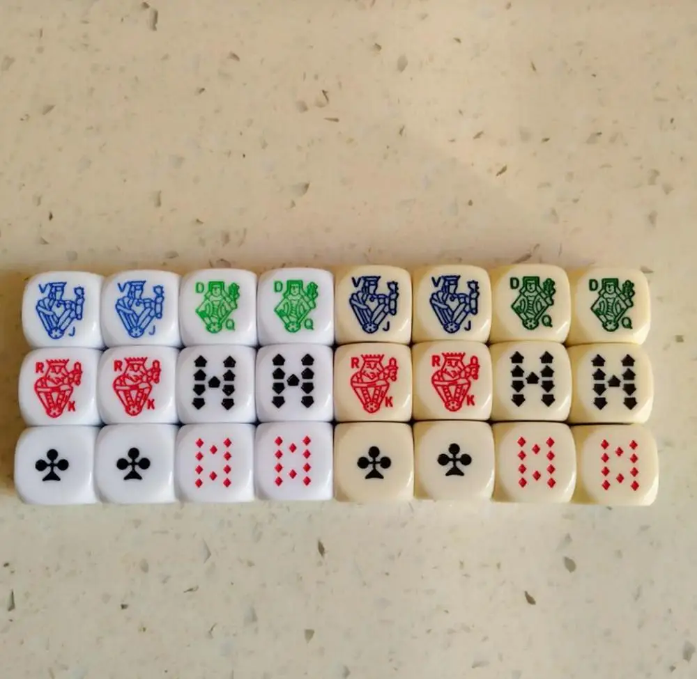 16 мм D6 квадратные округлые белые цвета слоновой кости гравировка дизайн индивидуальная печать логотипа игральная игра компоненты Акриловые Пользовательские покерные