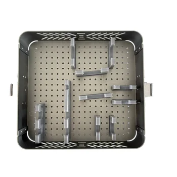 High Quality Mini Multi-Functional Drill Sterilization Box Designed Exclusively for Orthopedic & Veterinary Surgical Instruments