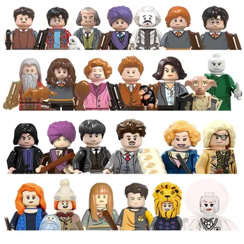 Harry&Hogwarts Mini Figures Magic Movies Animation Figure Mini Block Set Assembled Toy Small Particle Building Block Toy