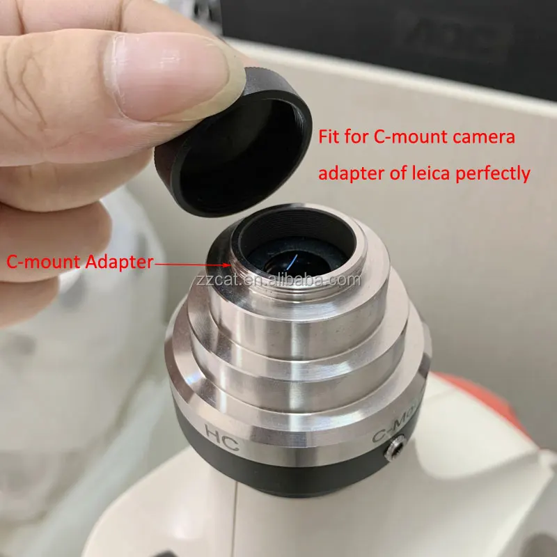 Full Metal C Mount Dust Cover 25.4mm Microscope Camera Lens Adapter Protector Cover
