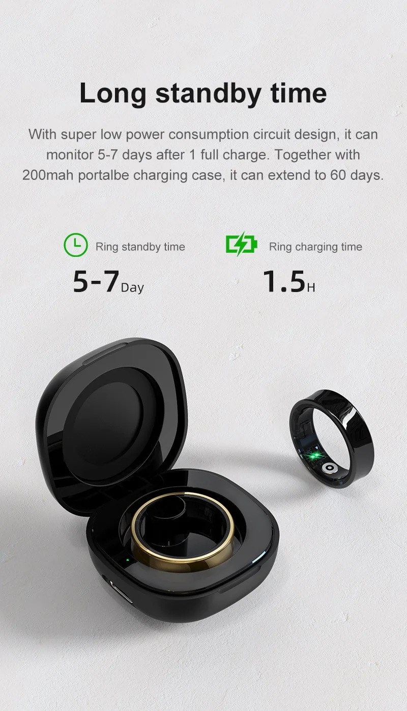 New Fashion R09 Smart Ring 5ATM Remote Control Ring Heart Rate Blood Oxygen Stress Thermometer Sleep Health Monitor Step Distance Calories (13).JPG