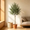 Artificial Olive Tree with Planter&basket