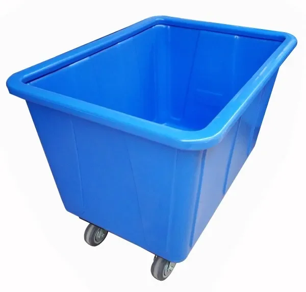 Hotel Housekeeping Laundry Trolley Plastic With Wheels For Hotel And