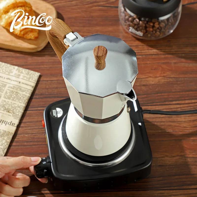 Bincoo 6piece Stovetop Moka Pot Coffee Maker Set Includes Electric