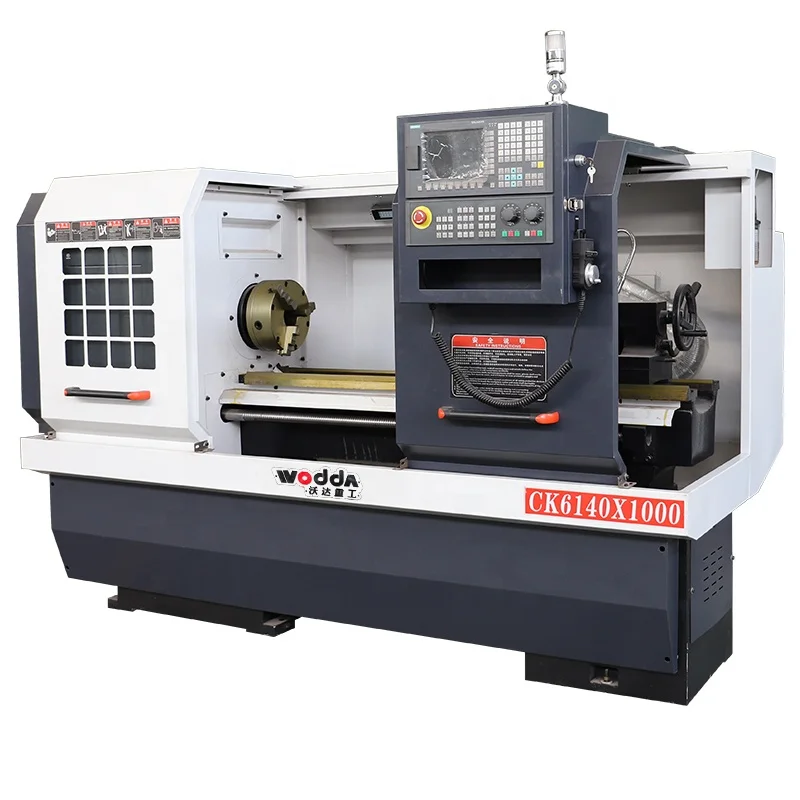 Flat Bed Small CNC Lathe Machine for Metal Cutting CK6140