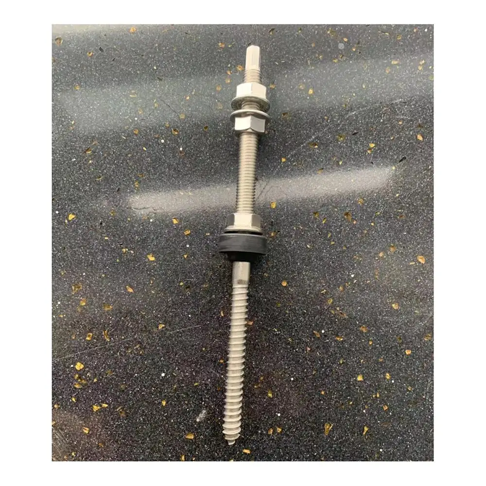 L-32 низкая цена нержавеющая сталь 304 M10 * 200 двойной головкой деревянные резьбы болт вешалки для солнечной панели системы крепления