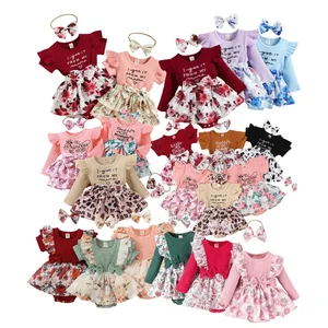 Baby Item Baby Gift Set Clothes 0-3 Months One Pieces Playsuits Jumpsuit Bodysuits 2PCS Plain Baby Rompers