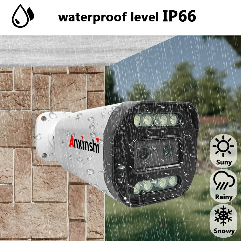 Seetong 4MP Humanoid Detection Alarm Ip Camera Can See the Surrounding Ip Cctv Camera Clearly Even in Total Darkness