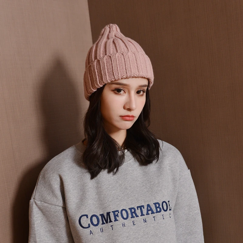 Women Warm Knit Hat For Winter And Autumnsoft And Comfortable Wool Knit Hat Buy 100 Acrylic 5644