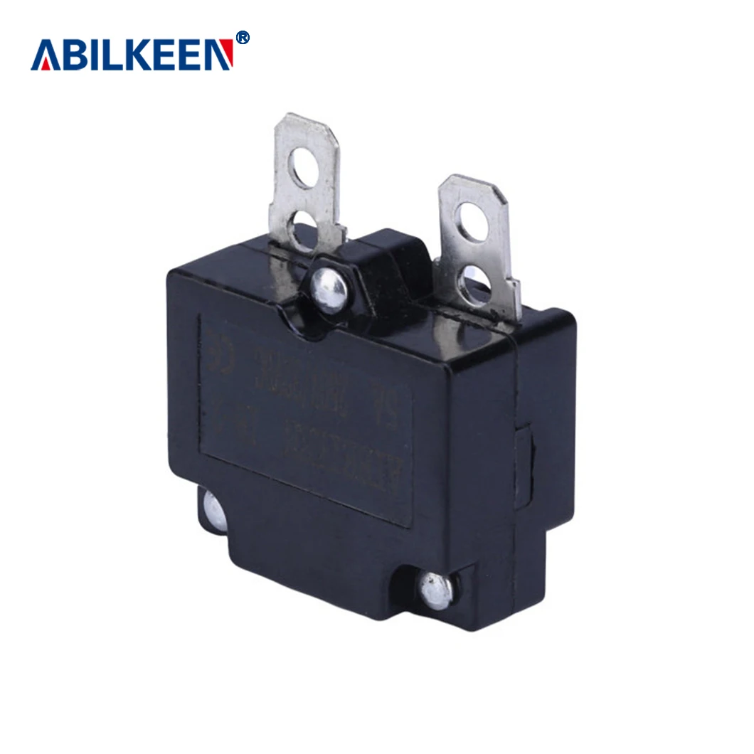 Electric Motor Overload Reset Switch 5A 10A 15A 20A 25A 30A 2 Pins Terminal Automatic Circuit Breaker