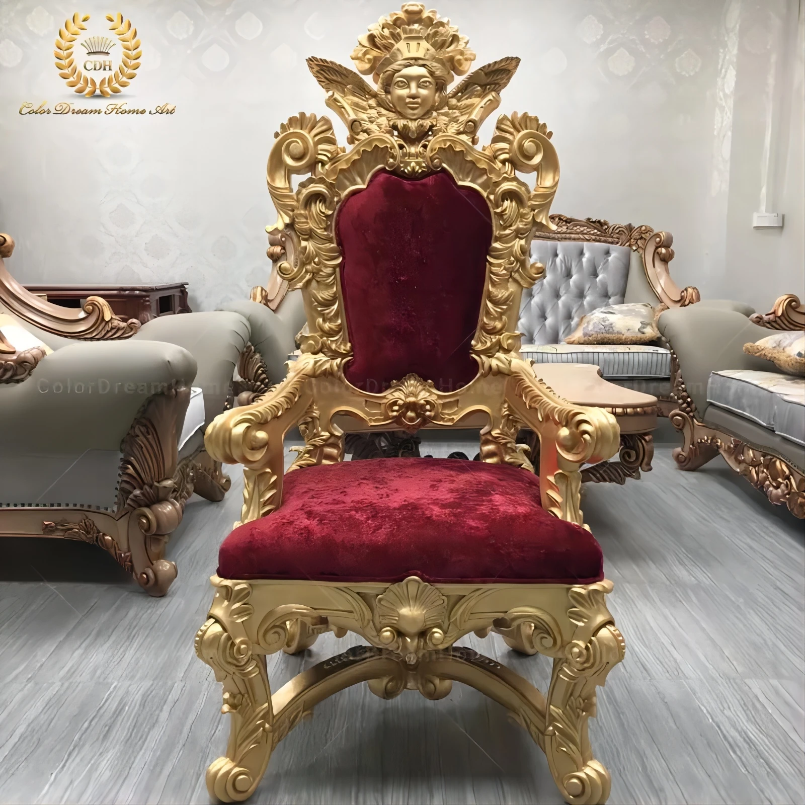 French Royal Throne Chairs Luxury High Back Buy Throne Chairs,Throne
