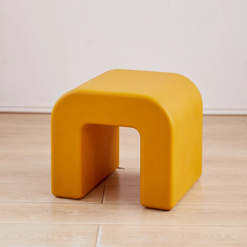 Exquisite Artistic Humanistic Durable Eco Materials Modern External Quality Rotational Plastic Comfortable Square Stool