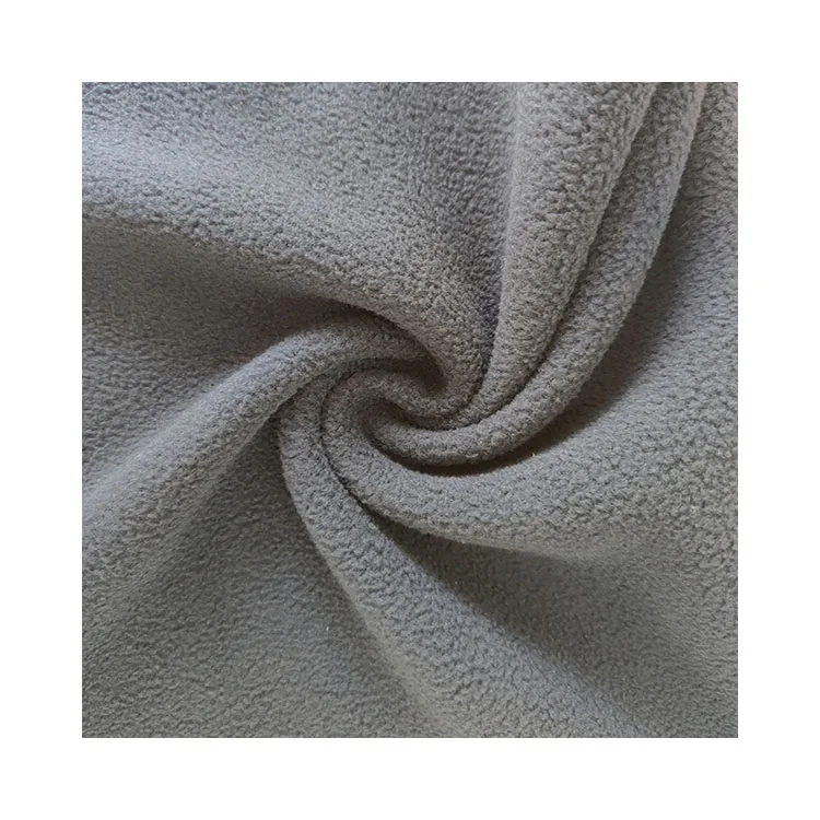 Proizvajalčeva mehka kakovostna enostransko brušena poliestrska flis tkanina DTY za tkanine