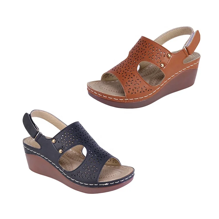 new best selling fashion comfortable wedge summer sandals for women and ladies