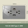 EE. UU.-USB C 20W-Gris