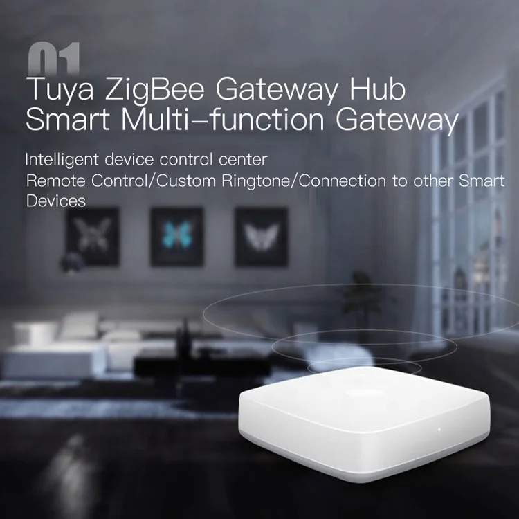 Wireless Zigbee Smart Home Office Automation Gateway Tuya App Alexa Google Voice Compatible Zigbee Modbus Gateway