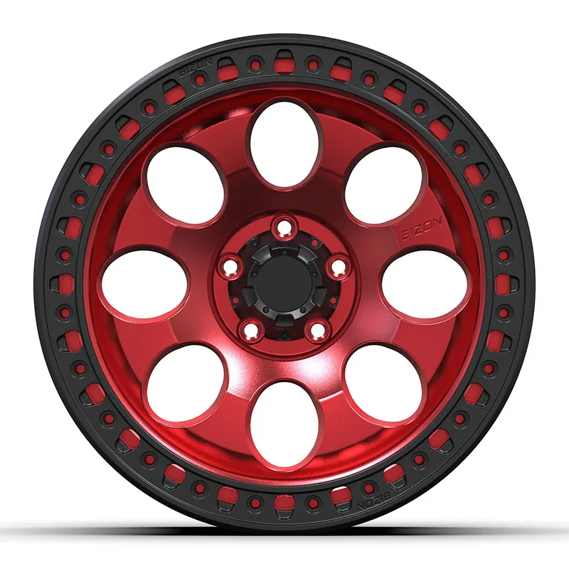 Customizable 17 18 19 20  Inch Forged Wheels 5x139.7 6x139.7 Off-road With Anti Release Ring and Genuine Bead Lock Spoke Design factory