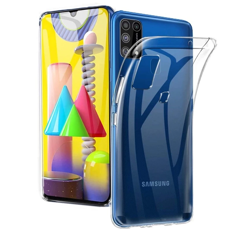 Wholesale Clear View Mobile Phone Silicone Back Cover Case For Samsung Galaxy M31 Clear Cases For Samsung M31 M21 M11 A51 1 Buy For Samsung M31 Clear Case For Samsung Galaxy M31