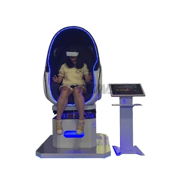 Amusement Facility VR Theme Park 9d Virtual Reality Egg Chair 1 Seater Simulator Vr Game Machine For Mall