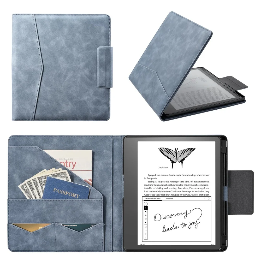 Funda Premium de Cuero PU para Kindle Scribe 10.2
