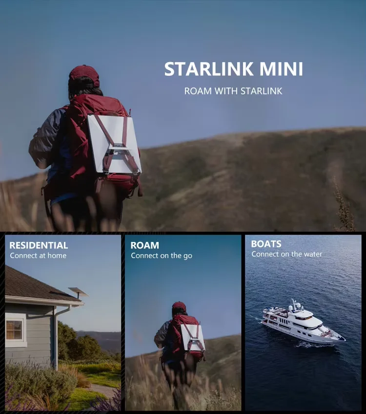 NEW Starlink Rev4 Satellite Internet Flat Starlink Mini High-Performance Starlink Satellite Internet Kit With Wedge Mount 0