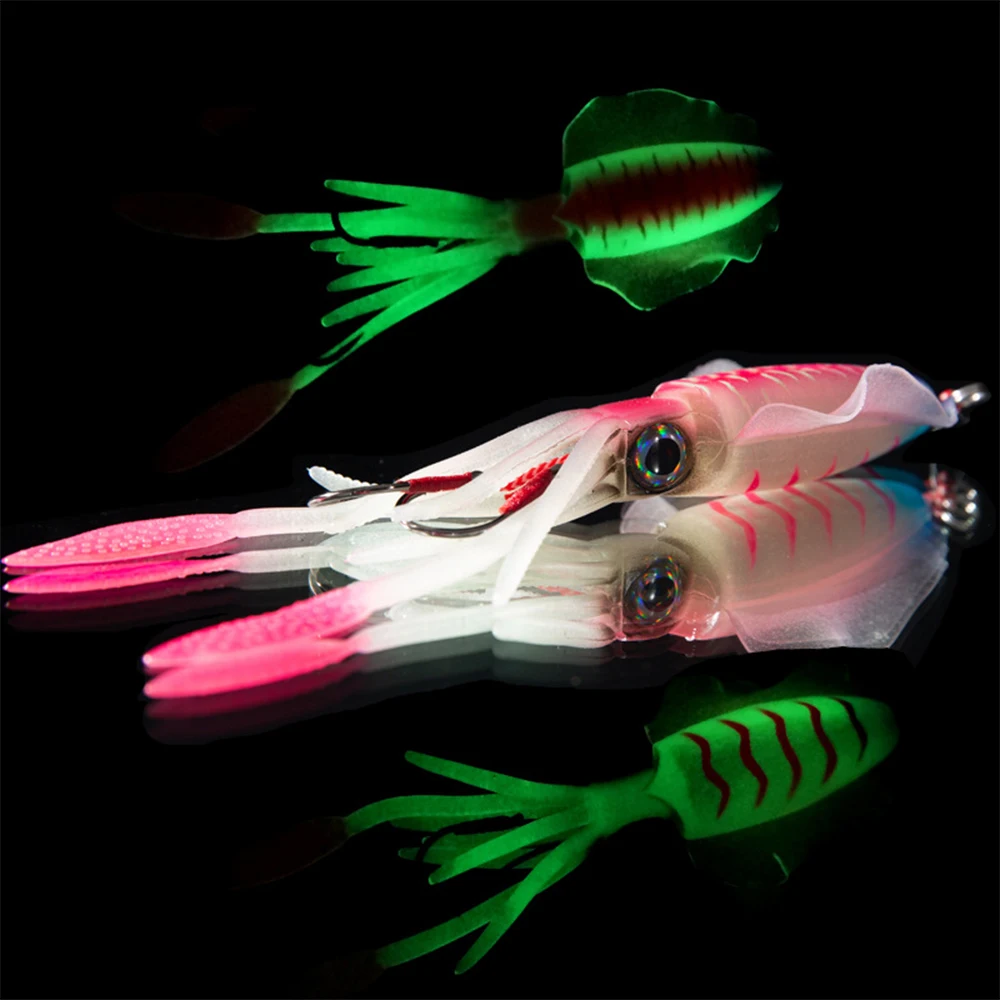 Newbilityイカ型シリコンタコソフトベイトルアー15cm60gリード