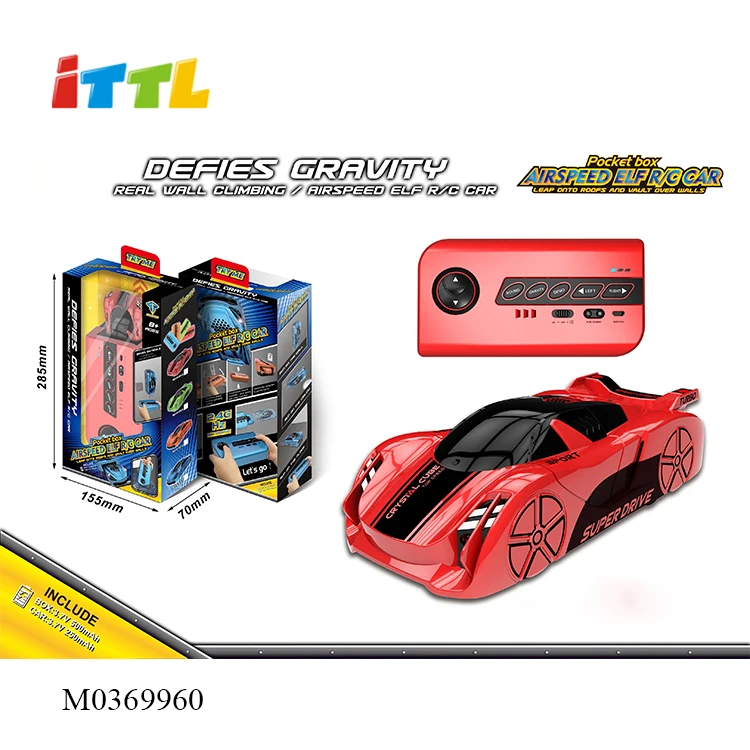 ITTL High Quality Speed Infrared Laser Tracking Real 2.4g Rc Wall Climbing Car Toy
