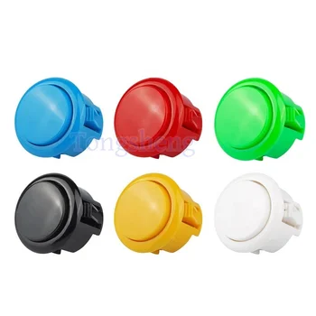 Original OBSF-30 SANWA push button Built-in Micro-switch  Arcade Game push buttons 24mm/30mm Arcade Push button switching