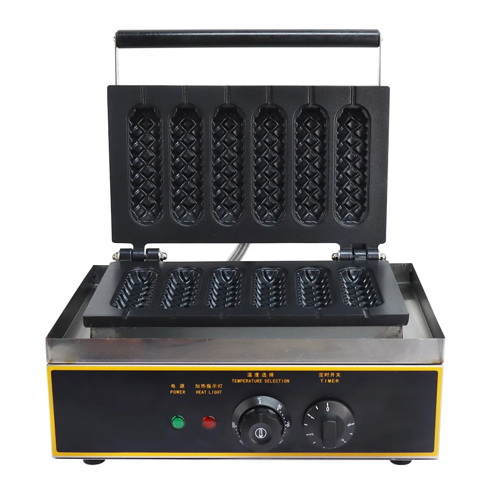 Professional Commercial Snack Hot Dog Waffle Maker Stick Waffle Iron