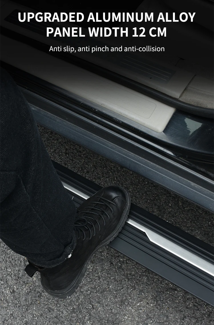 Noble Waterproof Motor Aluminum Alloy Electric Folding Step for Ford TRANSIT LWB Running Boards manufacture
