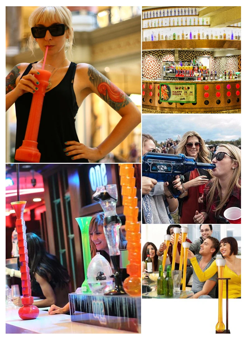 24/32oz Long Neck Vasosplasticosdaiquiri Souvenir Cup Stadium Fiesta